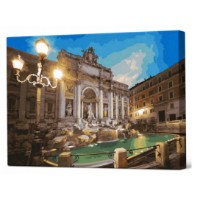 Tablou pe numere Art Gallery Econom Fontana di Trevi 40x50cm (GX32843)