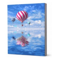 Tablou pe numere Art Gallery Econom Baloane deasupra lacului 30x40cm (EX8267)