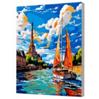 Tablou pe numere Art Gallery Econom Iaht în Paris 40x50cm (GX47326)