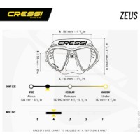 Маска для ныряния Cressi Zeus Balck/Red (DS475058) фото №5 — интернет-магазин Desire.md