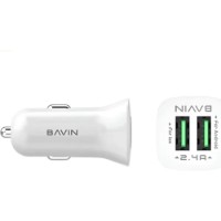 Автомобильная зарядка Bavin Car Charger Dual White (PC253) фото №2 — интернет-магазин Desire.md