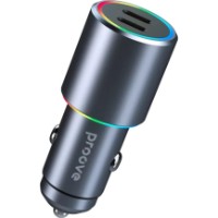 Încărcător auto Proove Double Energy 50W Type-C+Type-C Metal Gray (ACDE50022206)