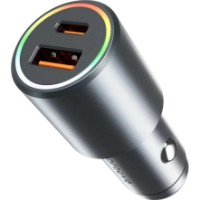 Încărcător auto Proove Double Energy Plus 53W USB+Type-C Metal Gray (ACDE53110004)