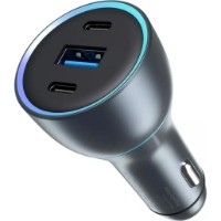 Încărcător auto Proove Super Charge 130W 2 Type-C+USB Metal Gray (ACSC13120004)