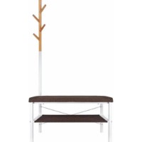 Bancheta Art Flame 5L-317 167x72x32cm White/Brown/Wood