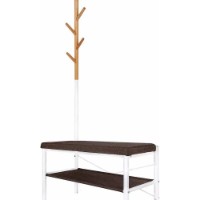Bancheta Art Flame 5L-317 167x72x32cm White/Brown/Wood imaginea #2 — magazin online Desire.md