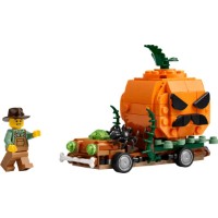 Set de construcție Lego Other: Jack-O'-Lantern Pickup Truck (40822)
