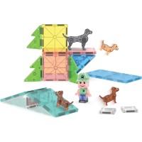 Set de construcție Magna-Tiles Puppy Park 27pcs (252027MT) imaginea #5 — magazin online Desire.md