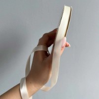 Panglică din satin Ding Xin 1.2cm Ivory (#0028) imaginea #2 — magazin online Desire.md