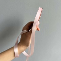 Panglică din satin Ding Xin 1.2cm Soft Pink (#0105) imaginea #2 — magazin online Desire.md