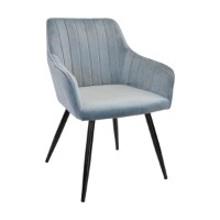 Scaun Deco Iris Light Blue/Black Legs