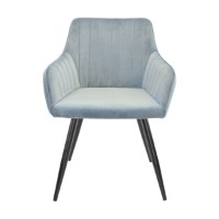 Стул Deco Iris Light Blue/Black Legs фото №3 — интернет-магазин Desire.md