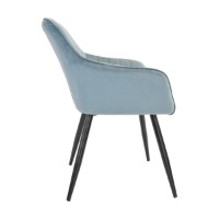 Стул Deco Iris Light Blue/Black Legs фото №4 — интернет-магазин Desire.md