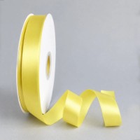 Panglică din satin Ding Xin 2.5cm Light Lemon (#0640) 