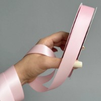 Panglică din satin cu două fețe Ding Xin 2.5cm Soft Pink (#0123) imaginea #2 — magazin online Desire.md