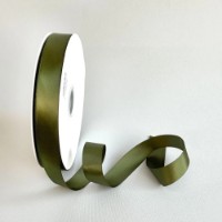 Лента атласная двусторонняя New World 2.5cm Moss