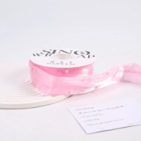 Лента атласная New World Ariel 3.8cm 164 Pink