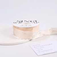 Лента атласная New World Ariel 3.8cm 243 Beige