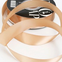 Лента атласная Sinowrap 2.5cm Light Brown (#156)
