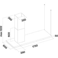 Вытяжка Falmec Design Lumen Steel (CLUI75.E5P2#NEUI490F) фото №4 — интернет-магазин Desire.md