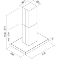 Вытяжка Falmec Luce 90 Black Glass (CLHI90.00P6#ZZZN491F) фото №2 — интернет-магазин Desire.md