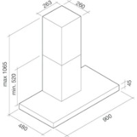 Вытяжка Falmec Luce 90 Black Glass (CLHN90.00P6#ZZZN491F) фото №2 — интернет-магазин Desire.md