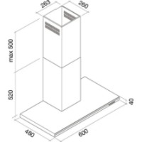 Вытяжка Falmec Lumen 60 Stainless Steel (CLUN60.E0P1#NEUI491F) фото №5 — интернет-магазин Desire.md