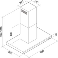 Вытяжка Falmec Lumen 90 (CLUI90.E0P1#NEUI491F) фото №4 — интернет-магазин Desire.md