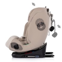 Scaun auto pentru copii Chipolino I-Size 40-150cm Isofix 360 Techno iGROW Latte (STKTHG02603LA) imaginea #6 — magazin online Desire.md