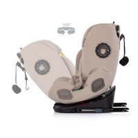 Scaun auto pentru copii Chipolino I-Size 40-150cm Isofix 360 Techno iGROW Latte (STKTHG02603LA) imaginea #8 — magazin online Desire.md