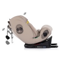 Scaun auto pentru copii Chipolino I-Size 40-150cm Isofix 360 Techno iGROW Latte (STKTHG02603LA) imaginea #10 — magazin online Desire.md
