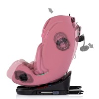 Scaun auto pentru copii Chipolino I-Size 40-150cm Isofix 360 Techno iGROW Powder Pink (STKTHG02605PP) imaginea #6 — magazin online Desire.md