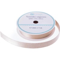 Panglică satinată  DPCraft 1.2cm Cream (DPTA-101)