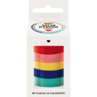 Set panglici satin Folia Rainbow 5pcs (12131)