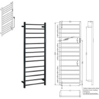 Полотенцесушитель Bemeta Black 180W (704151050) фото №2 — интернет-магазин Desire.md