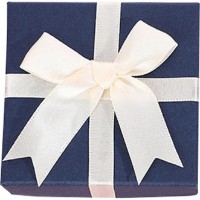 Подарочная коробка для украшений New World 7x7x3.5cm Blue/White (757535-b)
