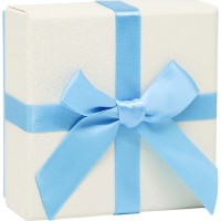 Подарочная коробка для украшений New World 7x7x3.5cm White/Blue (757535-wb)