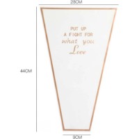 Цветочный конус New World Golden Edge XL White 50pcs