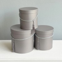 Набор коробок New World Tassel 3pcs Grey (HBS-6805)