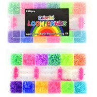 Set de realizare a bijuteriilor Chi Toys Loom Bands Set 2400pcs (35020ROB) imaginea #3 — magazin online Desire.md