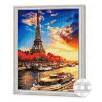Mozaic cu diamante Art Gallery Premium Autumn in Paris 40x50cm (QB204106)