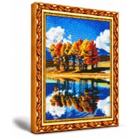 Mozaic cu diamante Art Gallery Premium Autumn Trees 30x40cm (GB89045)