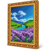 Mozaic cu diamante Art Gallery Premium Azure River and Mountain Flowers 40x50cm (GA90579)