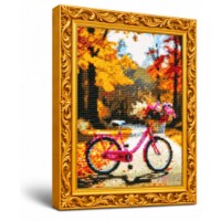 Mozaic cu diamante Art Gallery Premium Bicycle in an Autumn Forest 30x40cm (GB90554)