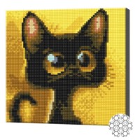 Mozaic cu diamante Art Gallery Premium Big-Eyed Kitten 20x20cm (BJ1107)