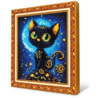 Mozaic cu diamante Art Gallery Premium Black Kitten 20x30cm (JS17728)