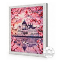 Алмазная мозаика Art Gallery Premium Blooming City 40x50cm (QB206040)