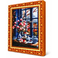 Mozaic cu diamante Art Gallery Premium Bouquet by the Window 30x40cm (GB87325)