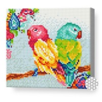 Mozaic cu diamante Art Gallery Premium Bright Parrots 20x20cm (BJ1082)