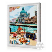 Mozaic cu diamante Art Gallery Premium Brunch in Venice 40x50cm (QB204243)